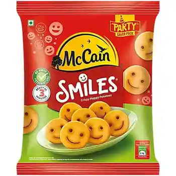 McCain Smiles Crispy Happy Potatoes Snacks, 1.25 kg